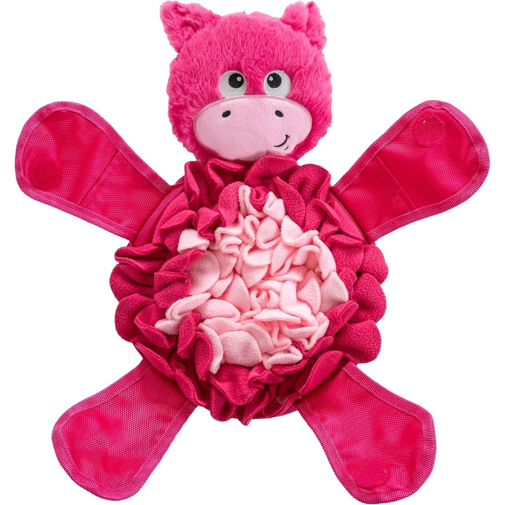 image:imageOutward Hound by Nina Ottosson Stuff N Snuffle Plush Large Snuffle Ball Dog Puzzle Elephant Blue 98 inches x 59 inchesSnuffle Palz Pig