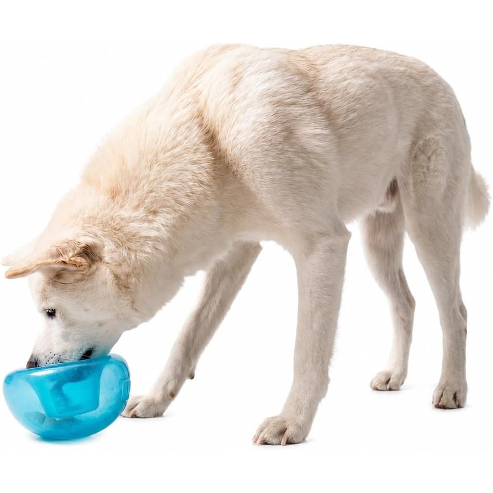 image:imageOutward Hound by Planet Dog Snoop Dog Toy TreatDispenser Puzzle Ball Interactive Slow Feeder Medium to Large Dogs Bouncy amp MintInfused Blue 5Blue