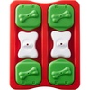 Holiday Dog Brick (Red  White  Green)