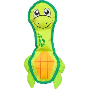 image:imageOutward Hound Fire Biterz Turtle Plush Firehose Material Interactive Dog Toy MediumGreen Turtle