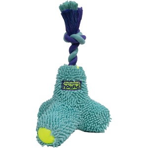 image:imageOutward Hound FlyFetch Rope Tug Dog Toy Plush Body with Squeakers Multiple Textures Floats in Water All Breeds 11