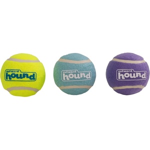 image:imageOutward Hound FlyFetch Squeaker Ballz Dog Toy Squeaking Fetch amp Retrieve Tennis Balls Floats in Water Compatible with FlyFetch LaunchABall 25 3Pack