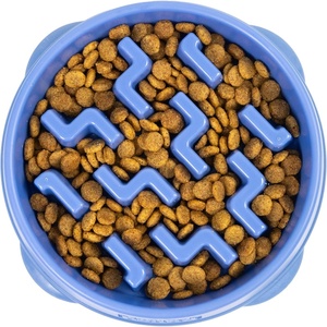image:imageOutward Hound Medium Slow Feeder Bowl Puzzle Maze for Fast Eaters Small to Medium Dogs Helps Prevent Bloat amp Aid Digestion Holds 2 Cups Wet or Dry Food NonSlip Made Without BPA SageBlue