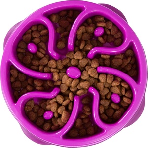 image:imageOutward Hound Medium Slow Feeder Bowl Puzzle Maze for Fast Eaters Small to Medium Dogs Helps Prevent Bloat amp Aid Digestion Holds 2 Cups Wet or Dry Food NonSlip Made Without BPA SagePurple