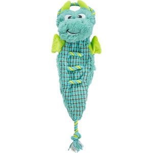 image:imageOutward Hound Ropiez Rope Interactive Dog Tug Toy for Tugging Squeaky Fun 236 Inch Mallard Green LargeRopiez Dragon