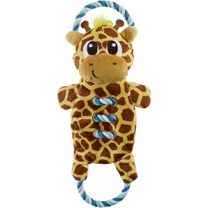 image:imageOutward Hound Ropiez Rope Interactive Dog Tug Toy for Tugging Squeaky Fun 236 Inch Mallard Green LargeRopiez Giraffe
