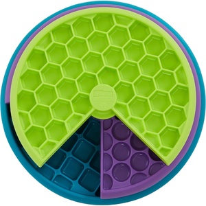 image:imageOutward Hound by Planet Dog Snoop Dog Toy  TreatDispenser Puzzle Ball Interactive Slow Feeder Medium to Large Dogs Bouncy amp MintInfused Blue 5Lickin Layers Green  Purple  Blue