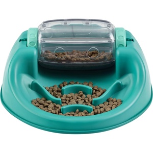 image:imageOutward Hound by Planet Dog Snoop Dog Toy  TreatDispenser Puzzle Ball Interactive Slow Feeder Medium to Large Dogs Bouncy amp MintInfused Blue 5Spin N Eat Green