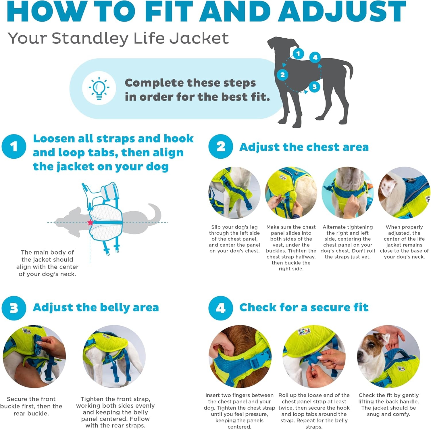 image:imageOutward Hound Dawson Swim Green Dog Life Jacket MediumGreen Standley