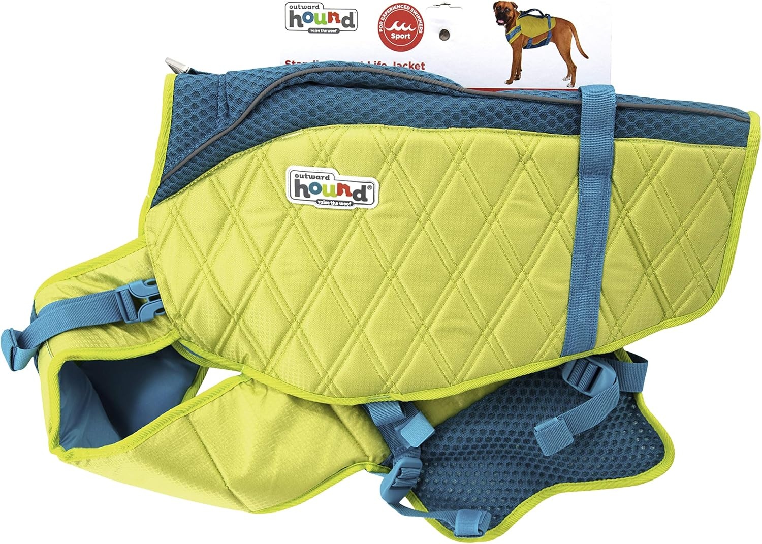 image:imageOutward Hound Dawson Swim Green Dog Life Jacket MediumGreen Standley