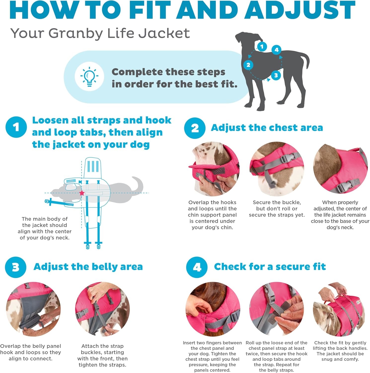 image:imageOutward Hound Dawson Swim Green Dog Life Jacket MediumPink