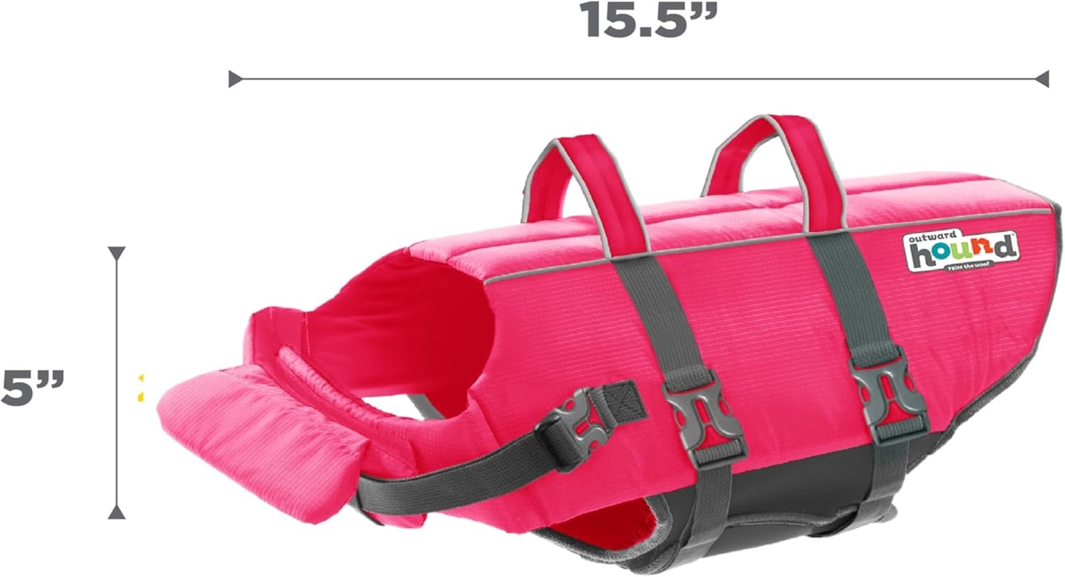 image:imageOutward Hound Dawson Swim Green Dog Life Jacket MediumPink
