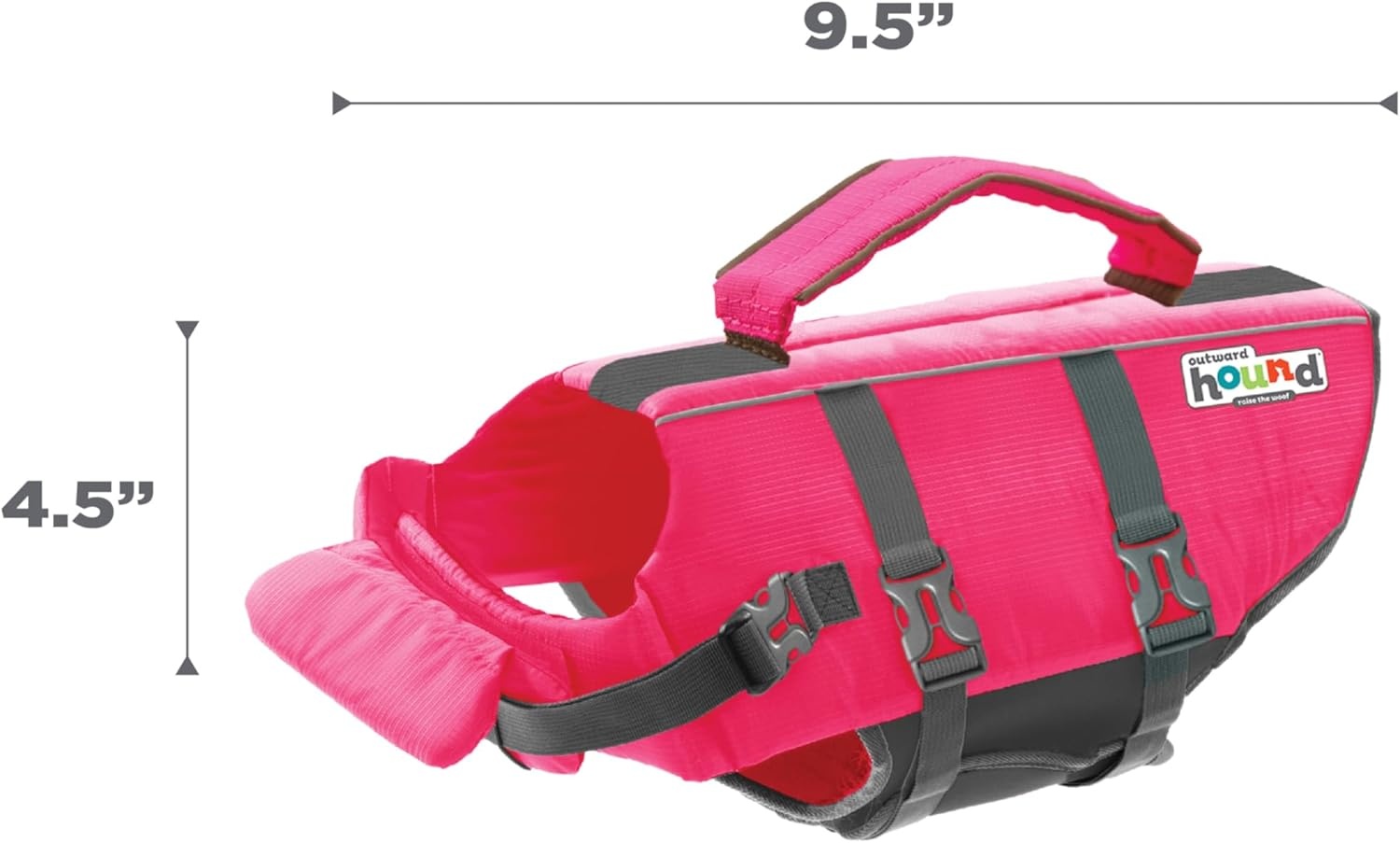 image:imageOutward Hound Dawson Swim Green Dog Life Jacket MediumPink