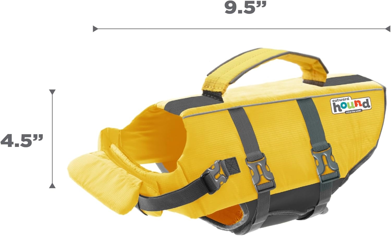 image:imageOutward Hound Dawson Swim Green Dog Life Jacket MediumYellow