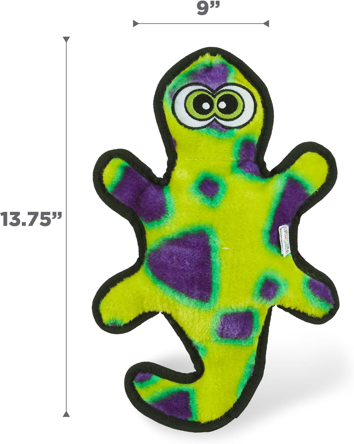 image:imageOutward Hound Durablez Gecko Squeaky Plush Dog Toy No Stuffing for Less Mess Interactive amp Tough 4 Jumbo Squeakers Puppies amp Dogs Large 175Green Gecko