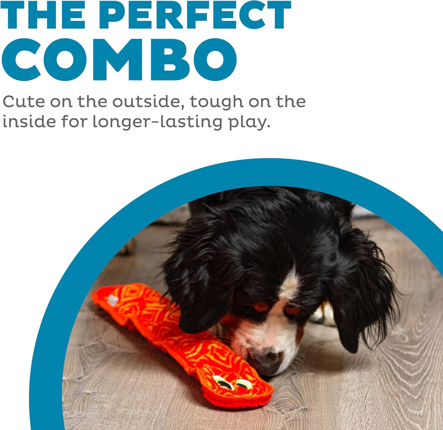 image:imageOutward Hound Durablez Gecko Squeaky Plush Dog Toy No Stuffing for Less Mess Interactive amp Tough 4 Jumbo Squeakers Puppies amp Dogs Large 175Pink Snake
