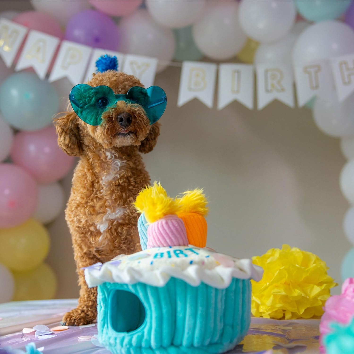 image:imageOutward Hound HideASquirrel Dog Toy Interactive 2in1 Plush Puzzle with 6 Squeaky Removable Squirrels XLargeBirthday