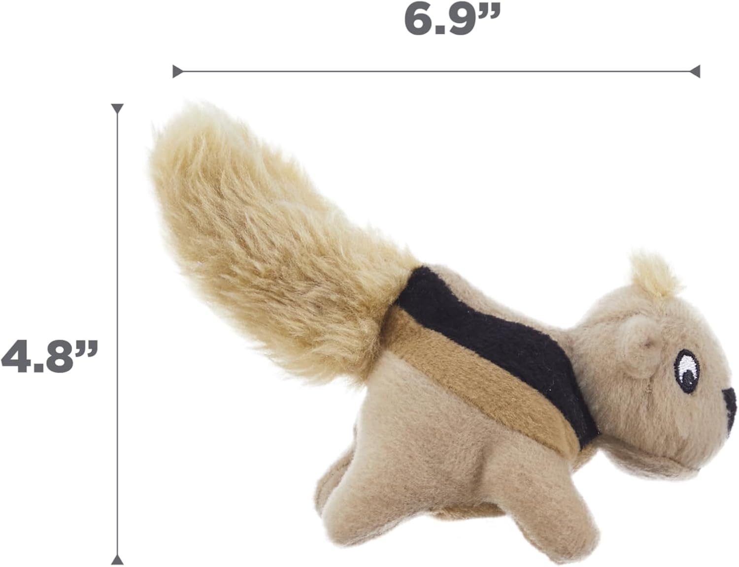image:imageOutward Hound HideASquirrel Dog Toy Interactive 2in1 Plush Puzzle with 6 Squeaky Removable Squirrels XLargeSquirrel