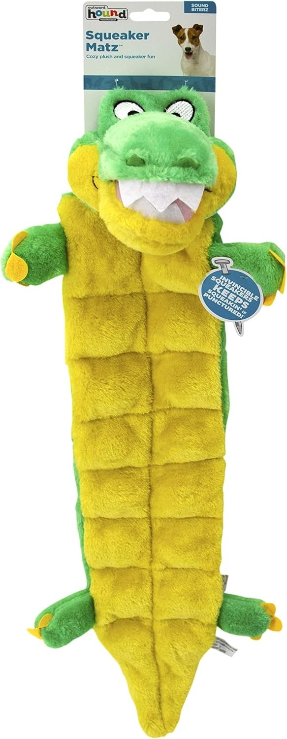 image:imageOutward Hound Squeaker Matz Plush Gator Dog Toy XLSqueaker Matz Gator
