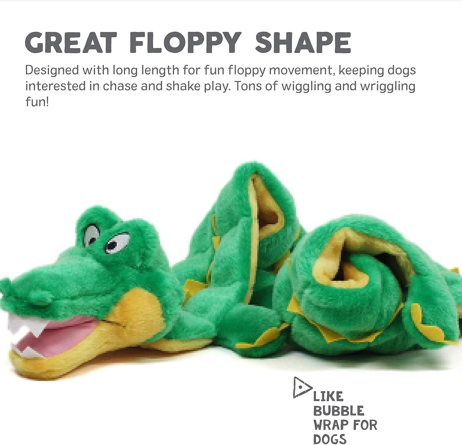 image:imageOutward Hound Squeaker Matz Plush Gator Dog Toy XLSqueaker Matz Gator
