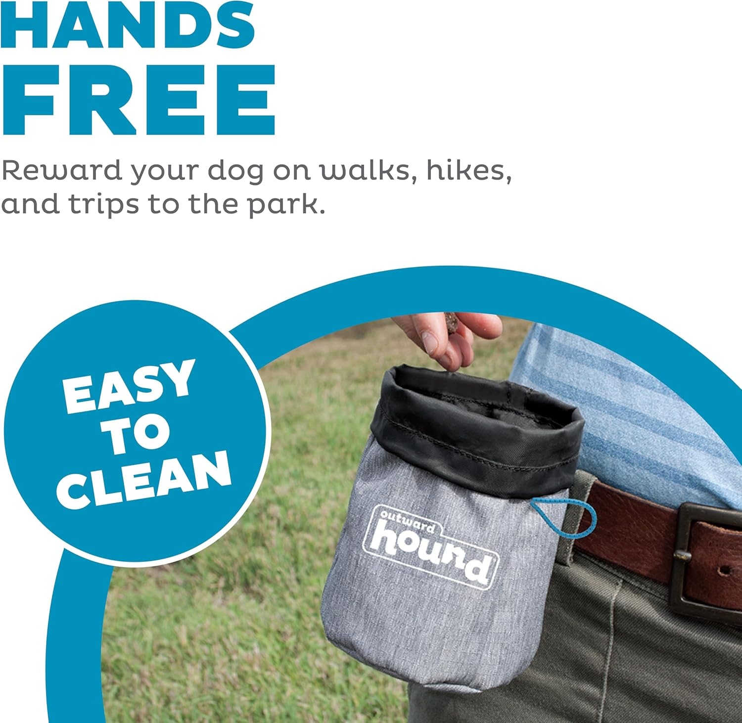 image:imageOutward Hound Treat Tote HandsFree Dog Training PouchTreat Bag