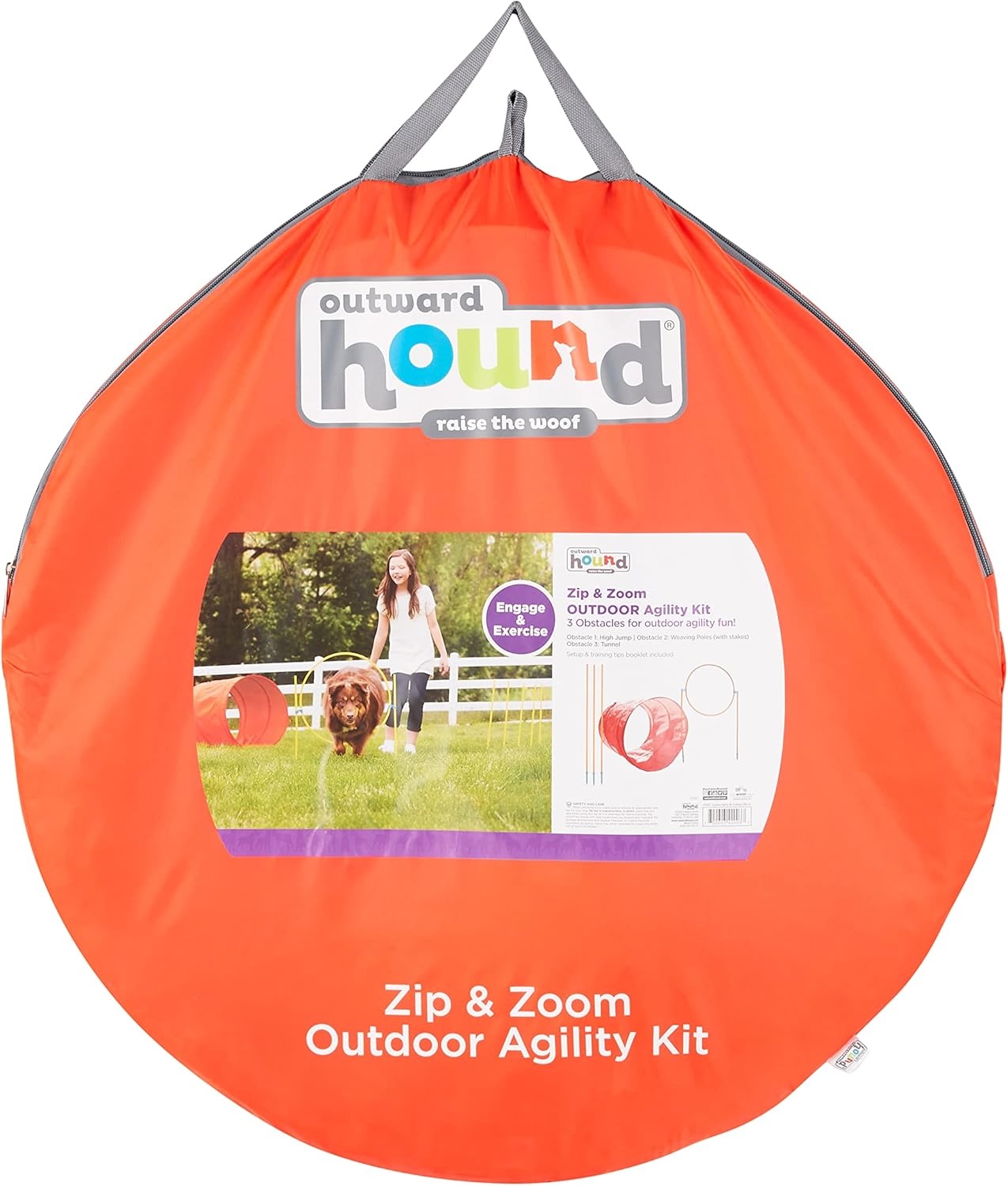 image:imageOutward Hound Zip amp Zoom Indoor Dog Agility Training Kit for DogsOrange