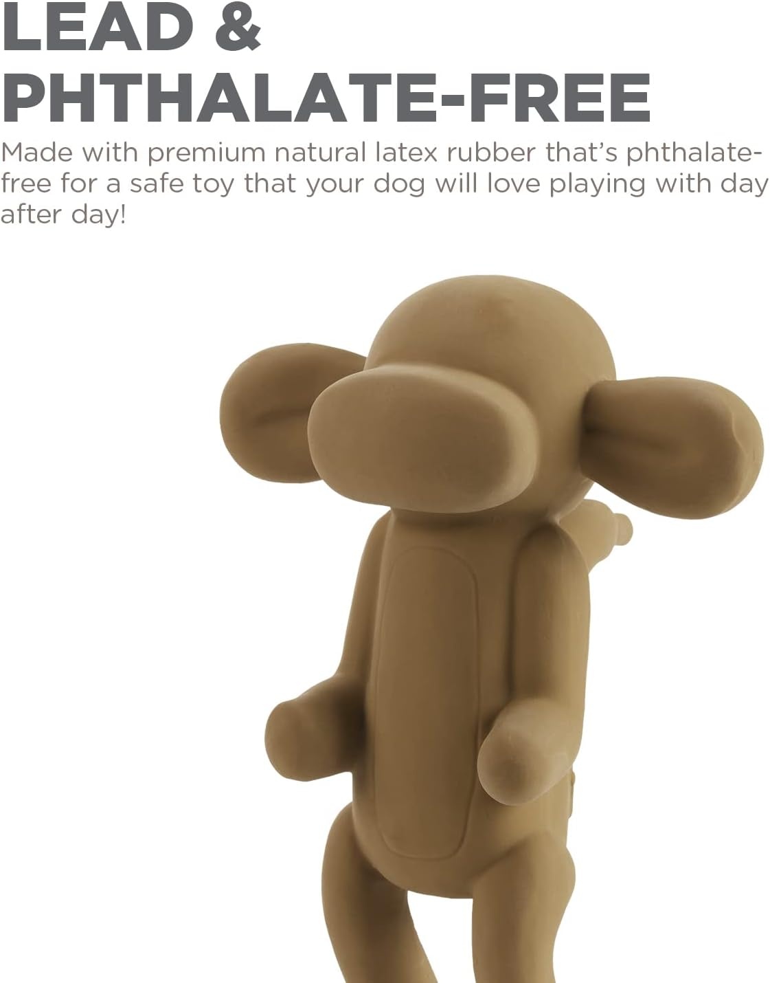 image:imageOutward Hound by Charming Pet Latex Rubber Balloon Squeaky Dog Toy Blue LargeMonkey Latex Balloon