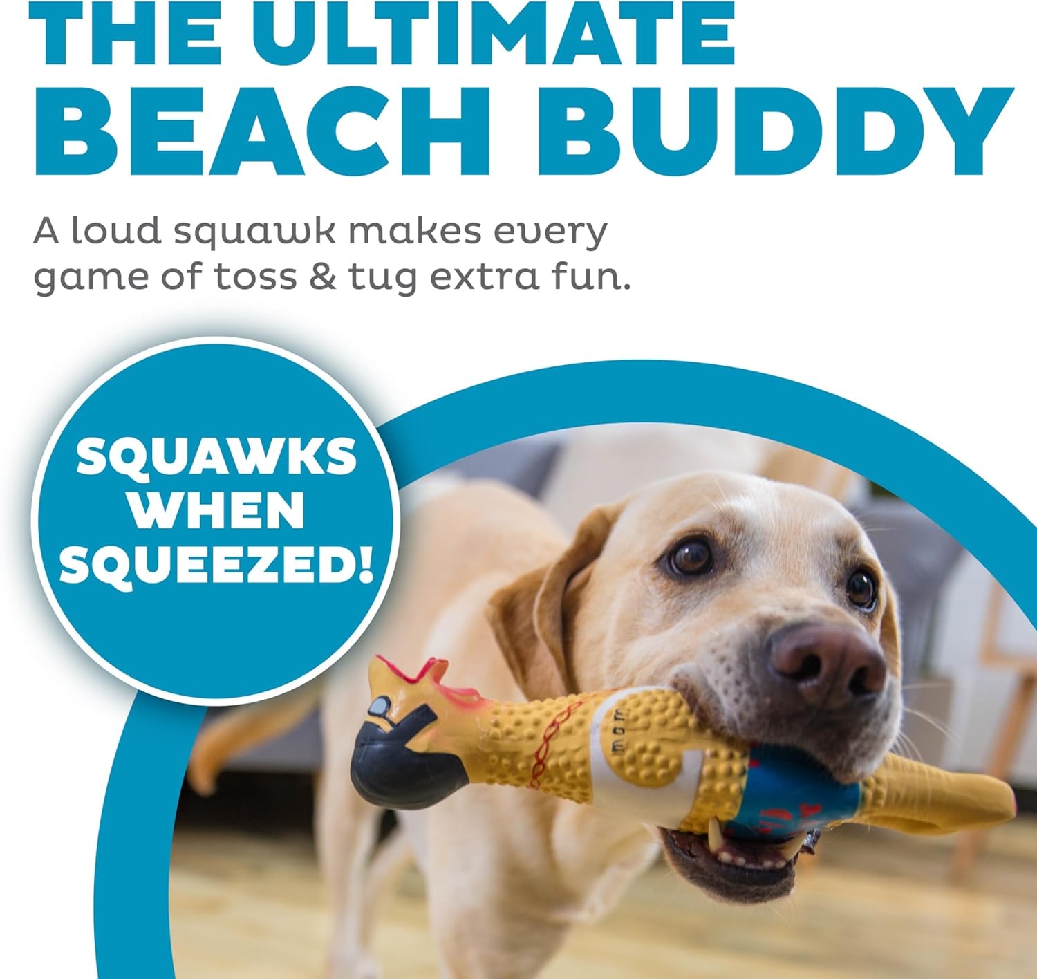 image:imageOutward Hound by Charming Pet Squawkers Earl Latex Squeaky Rubber Chicken Dog Toy Funny Interactive Holiday Toy for Dogs Large SizeEarl
