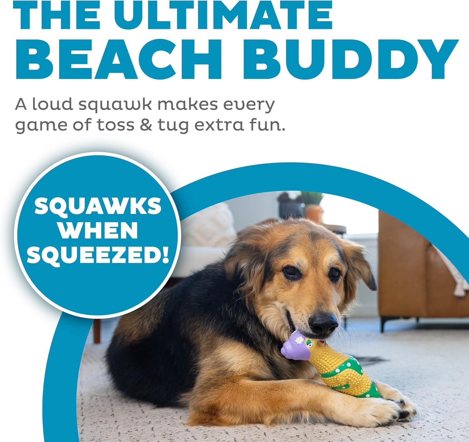 image:imageOutward Hound by Charming Pet Squawkers Earl Latex Squeaky Rubber Chicken Dog Toy Funny Interactive Holiday Toy for Dogs Large SizeGrandma Hippie Chick