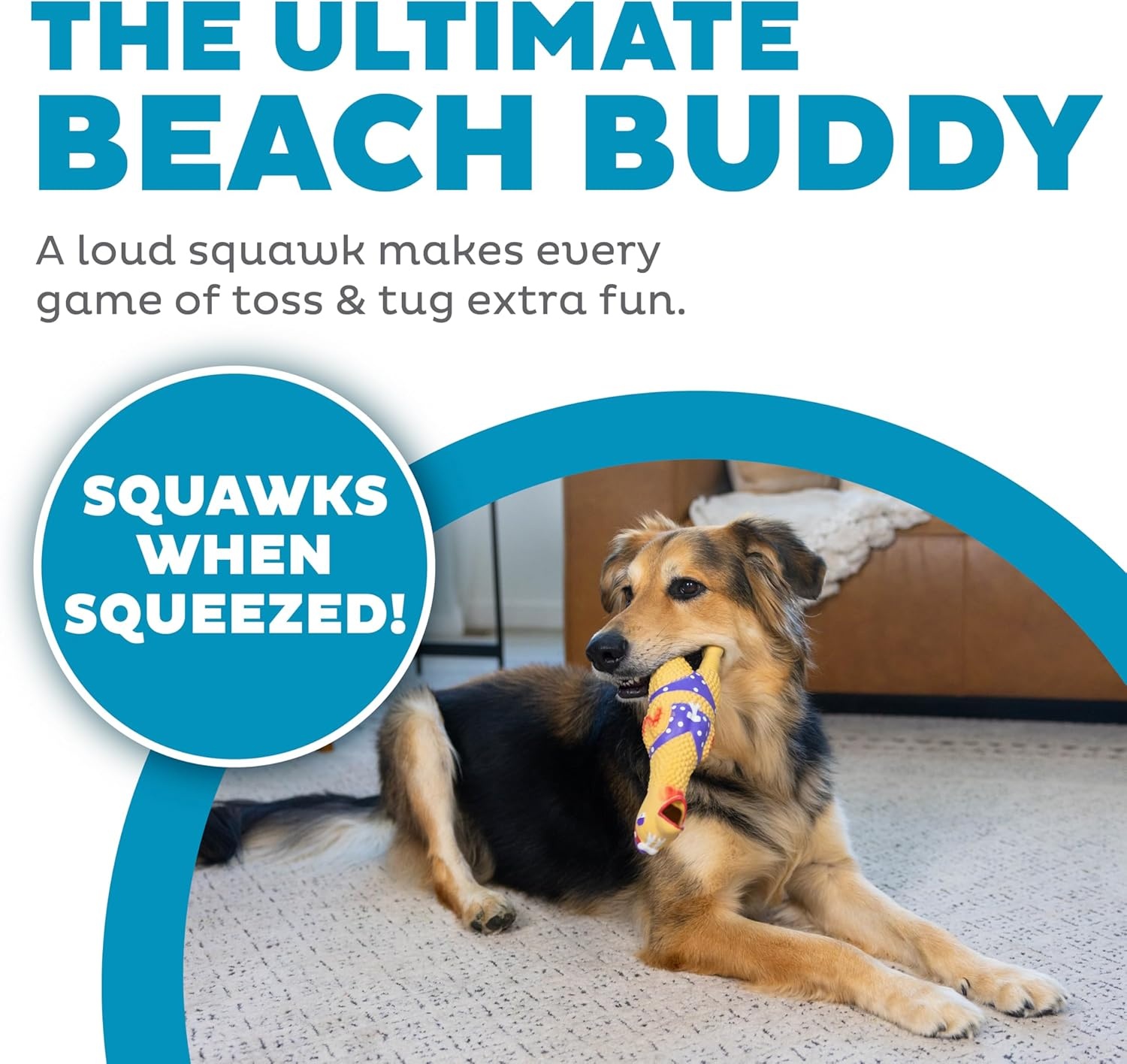 image:imageOutward Hound by Charming Pet Squawkers Earl Latex Squeaky Rubber Chicken Dog Toy Funny Interactive Holiday Toy for Dogs Large SizeHenrietta