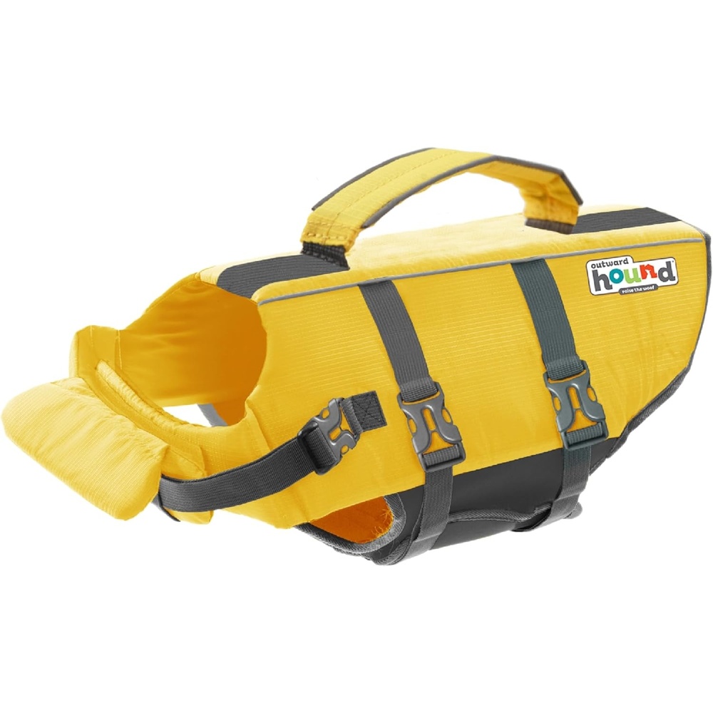 image:imageOutward Hound Dawson Swim Green Dog Life Jacket MediumYellow