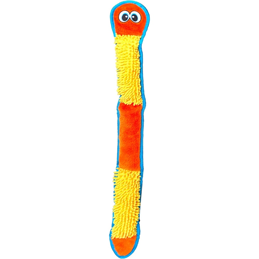 image:imageOutward Hound Durablez Gecko Squeaky Plush Dog Toy No Stuffing for Less Mess Interactive amp Tough 4 Jumbo Squeakers Puppies amp Dogs Large 175Nubby Snake