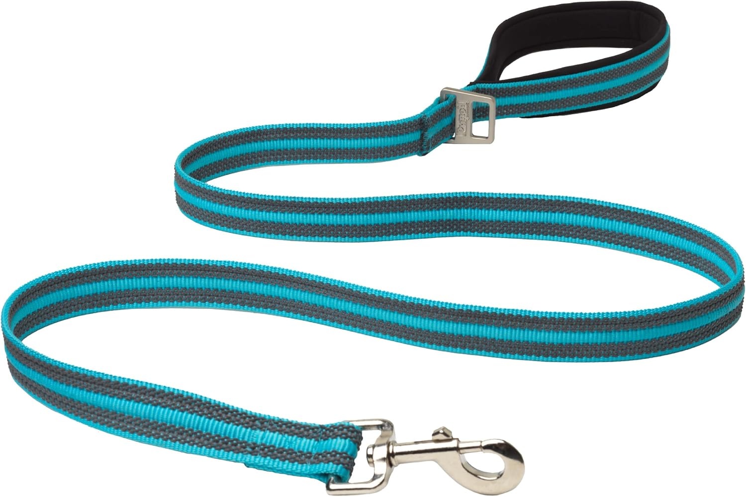 image:imageOutward Hound Boulder Grip Reflective Dog Leash Black 5 ftTurquoise