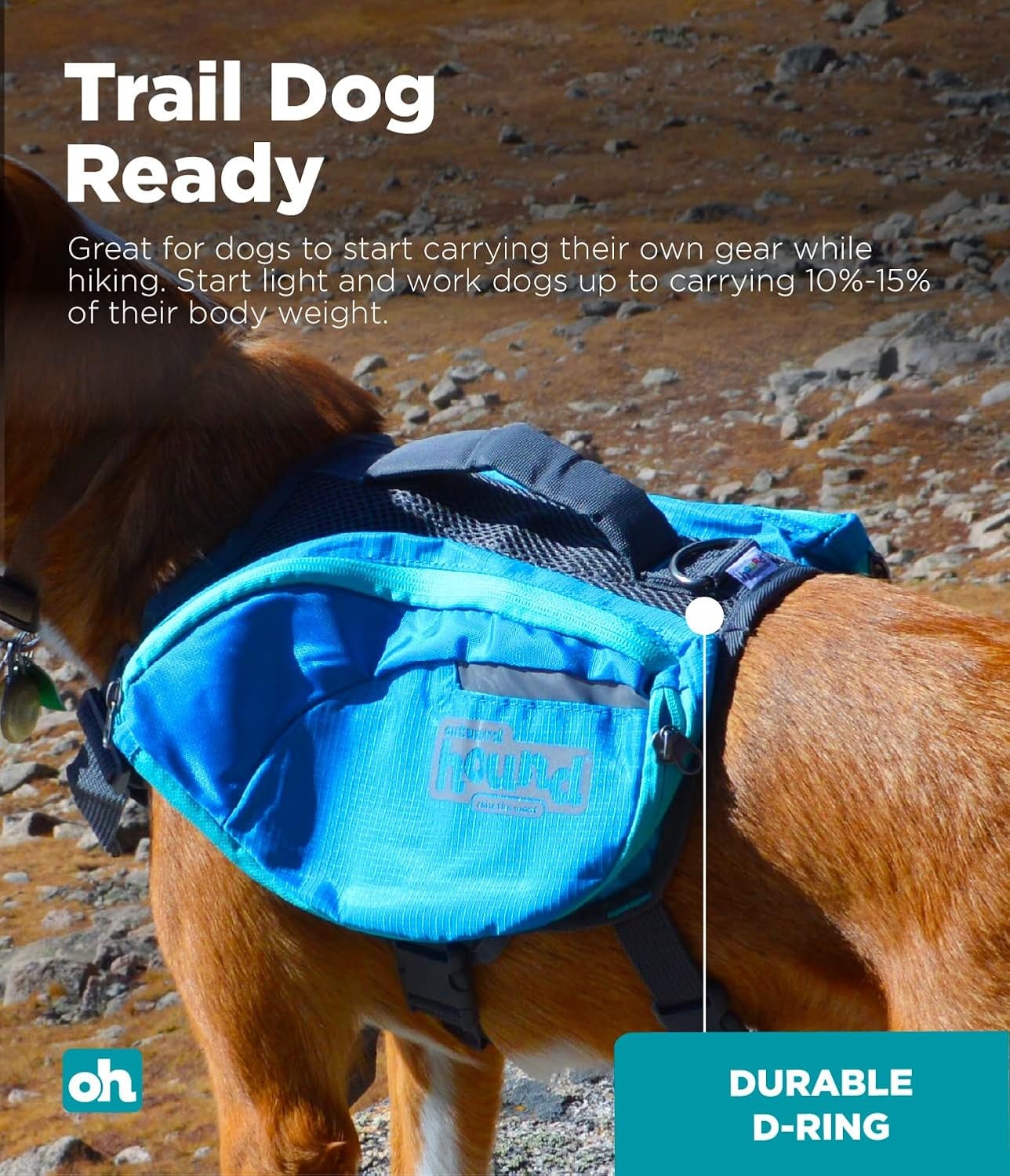 image:imageOutward Hound DayPak Blue Dog Saddleback Backpack LargeBlue