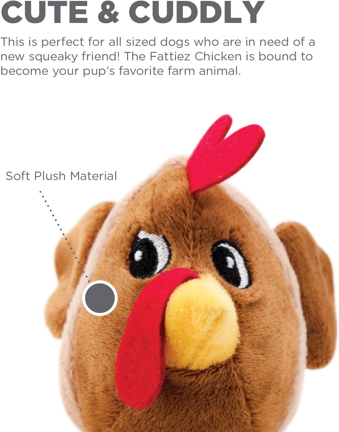 image:imageOutward Hound Fattiez Sheep Plush Squeaky Dog Toy MediumFattiez Chicken