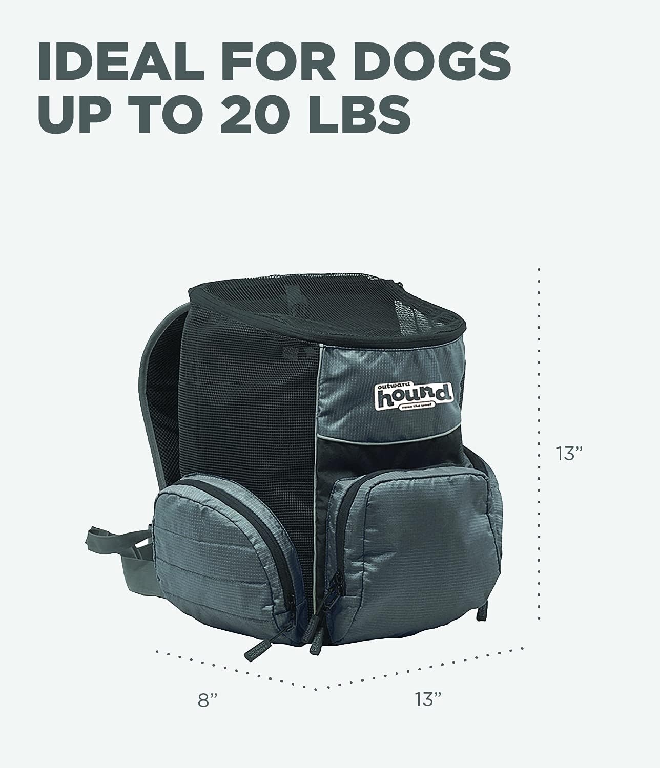 image:imageOutward Hound Poochpouch Backpack Small Dog Carrier Grey