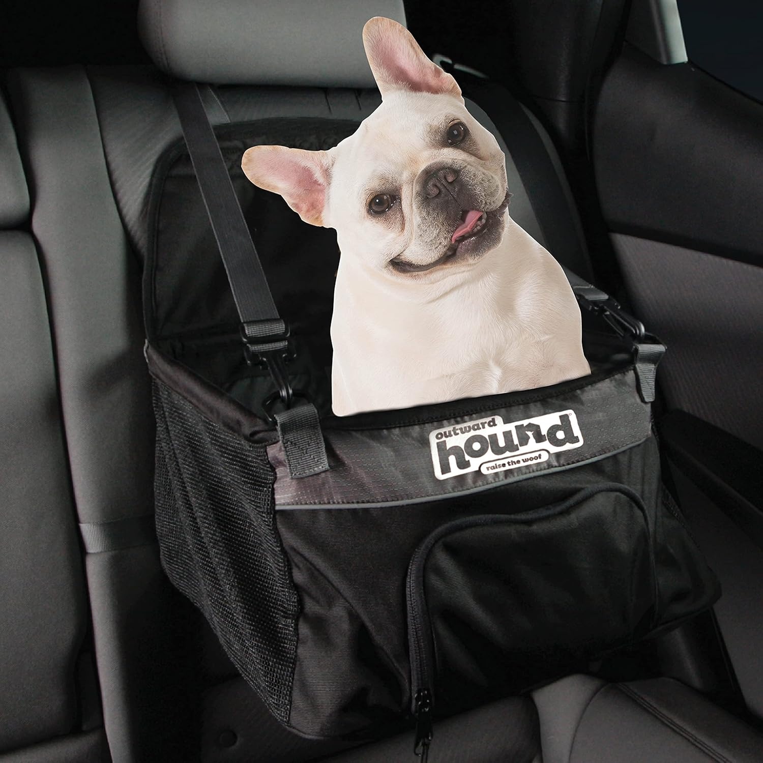 image:imageOutward Hound PupBoost Car Seat for Small Dogs Adjustable Easy Attach Booster Seat MediumSmall