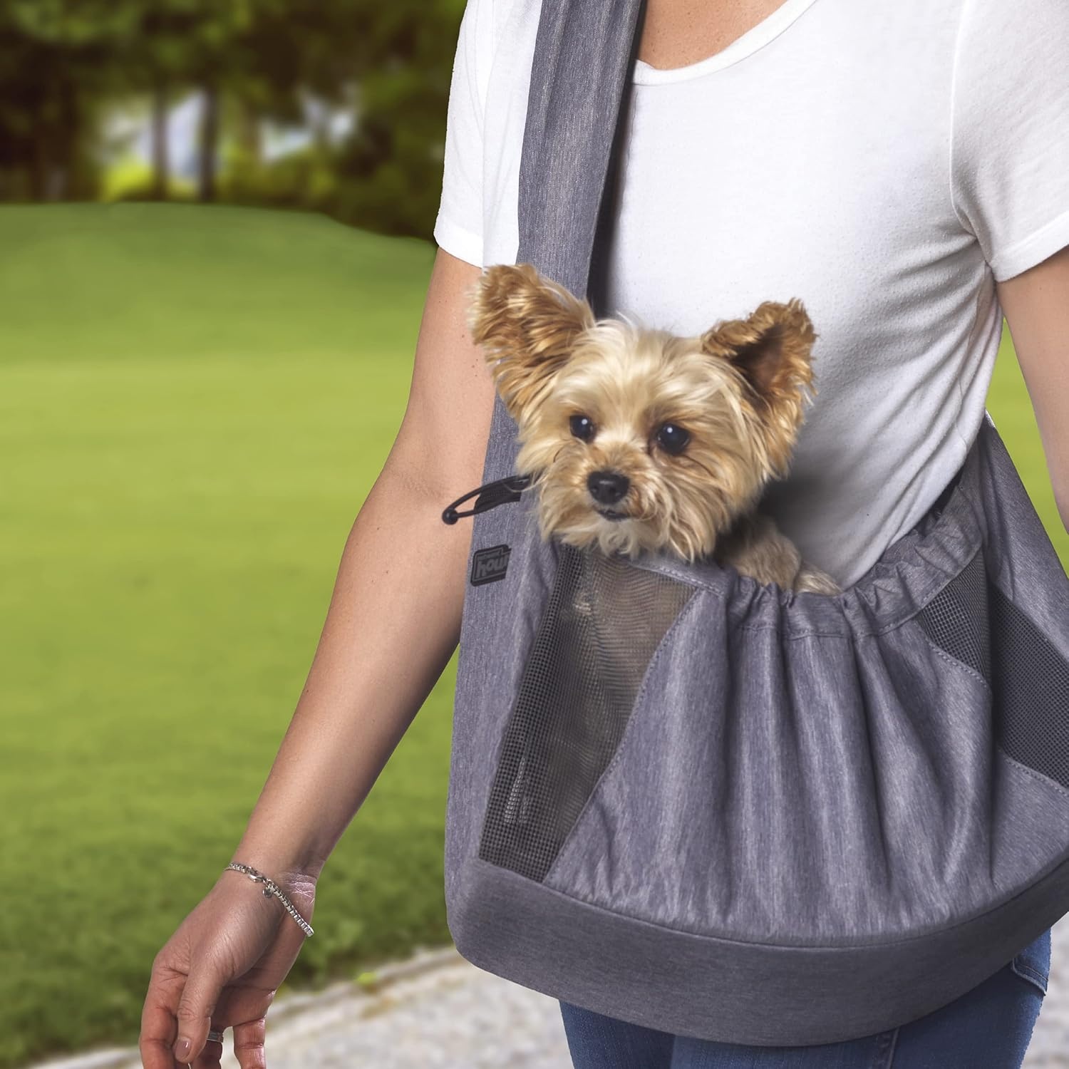 image:imageOutward Hound PupPak 2 in 1 Dog Carrier Backpack Black HandsFree Front or Back Wear Fits Pets up to 20 lbs Expandable Bottom 360 Mesh Storage Pockets Ideal for Travel Hiking CampingGrey