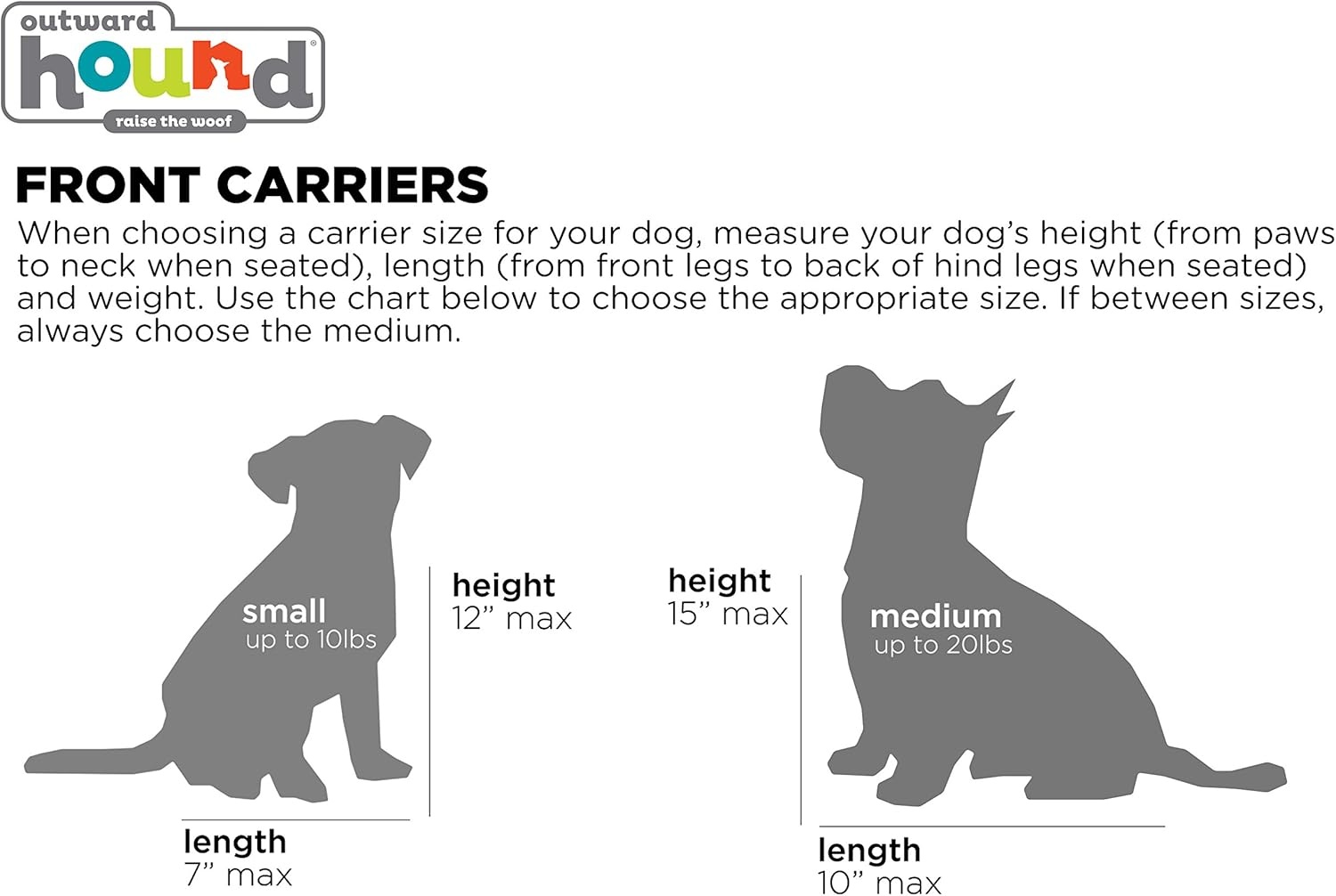 image:imageOutward Hound PupPak Dog Front Carrier Medium Grey HandsFree Hiking amp Camping Pet Backpack for Small Pets up to 20 lbs Padded Straps Breathable Mesh WaterResistant Safety ClipGrey
