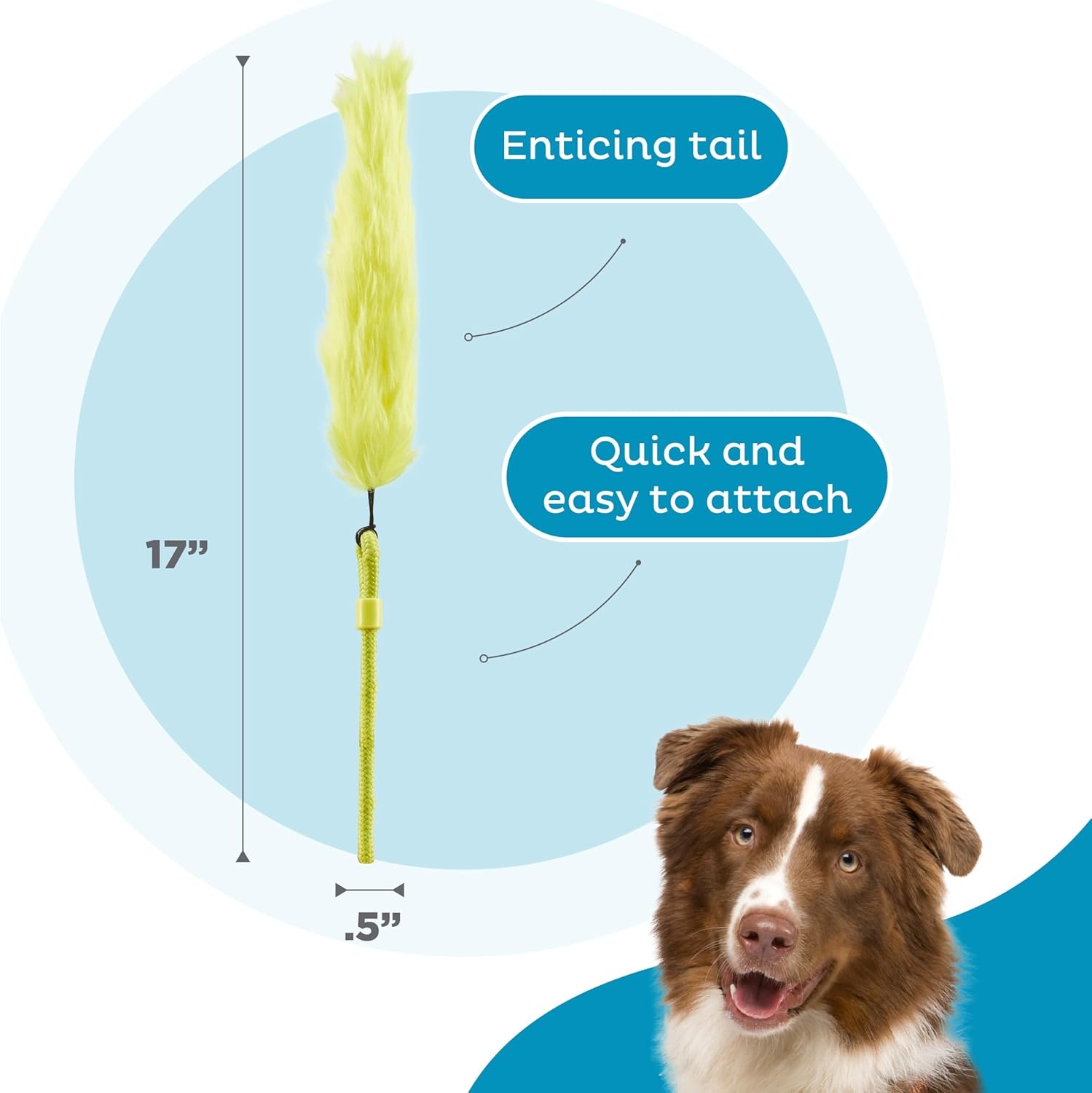 image:imageOutward Hound Tail Teaser Replacement Lure for Dog Teaser Wand BeaverYellow