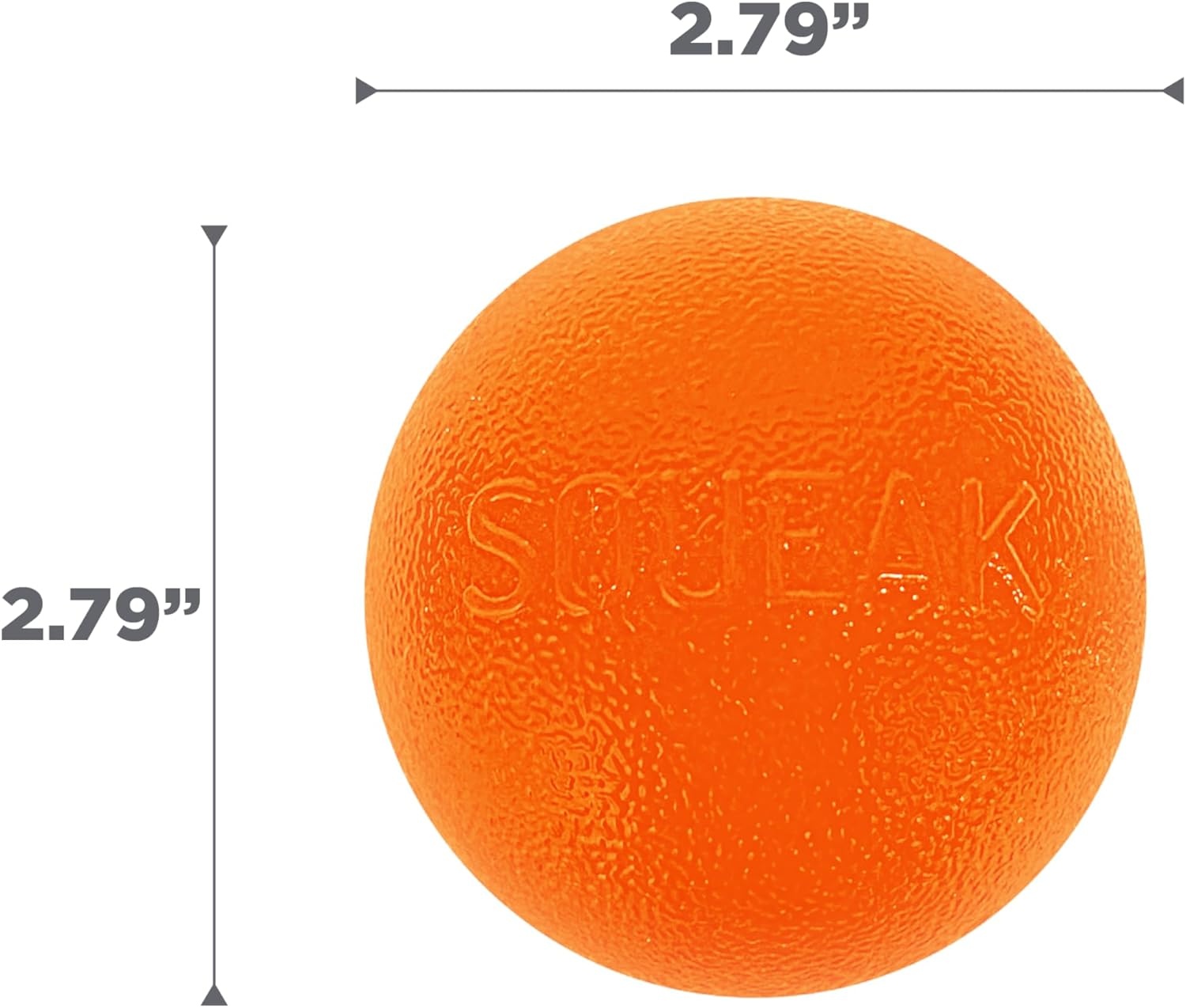 image:imageOutward Hound by Planet Dog Squeak Ball Bouncy Fetch Dog Toy OrangeOrange Squeak Toy