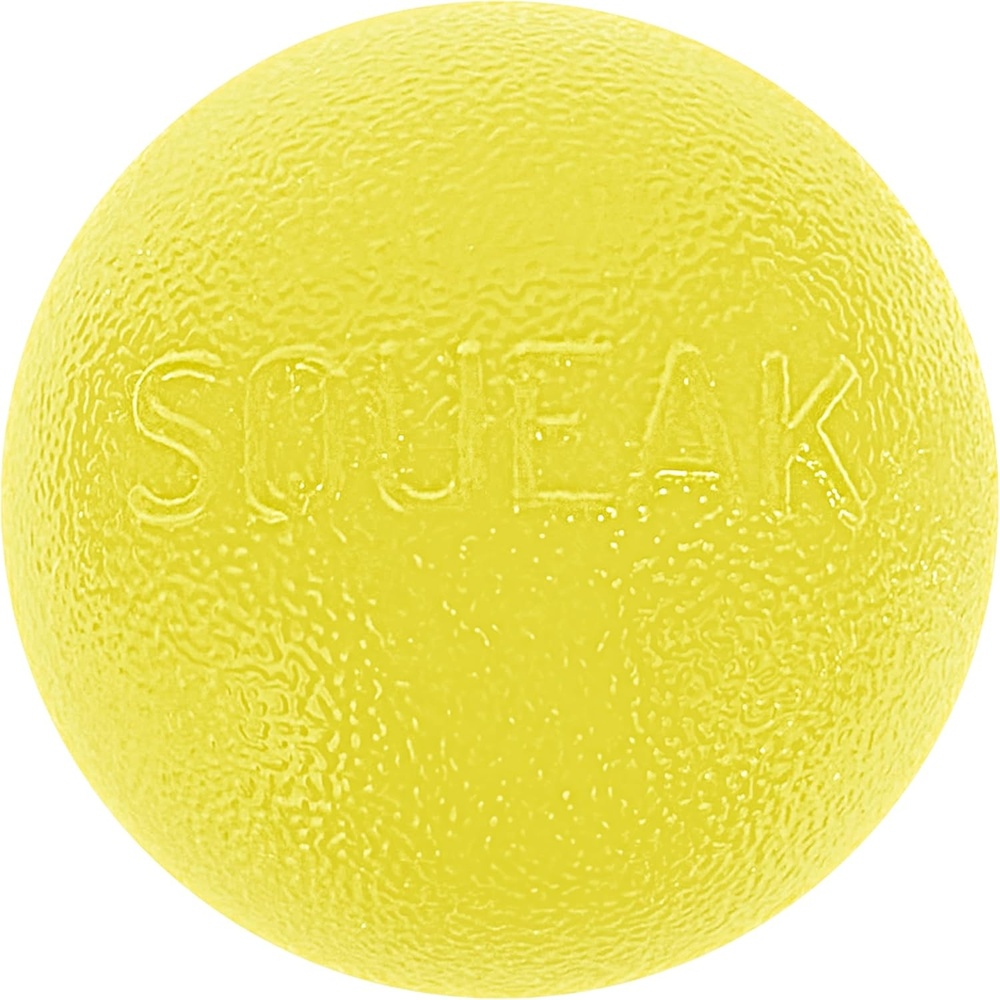 image:imageOutward Hound by Planet Dog Squeak Ball Bouncy Fetch Dog Toy OrangeYellow Squeak Toy