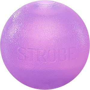 image:imageOutward Hound by Planet Dog Squeak Ball Bouncy Fetch Dog Toy OrangePurple Strobe Toy