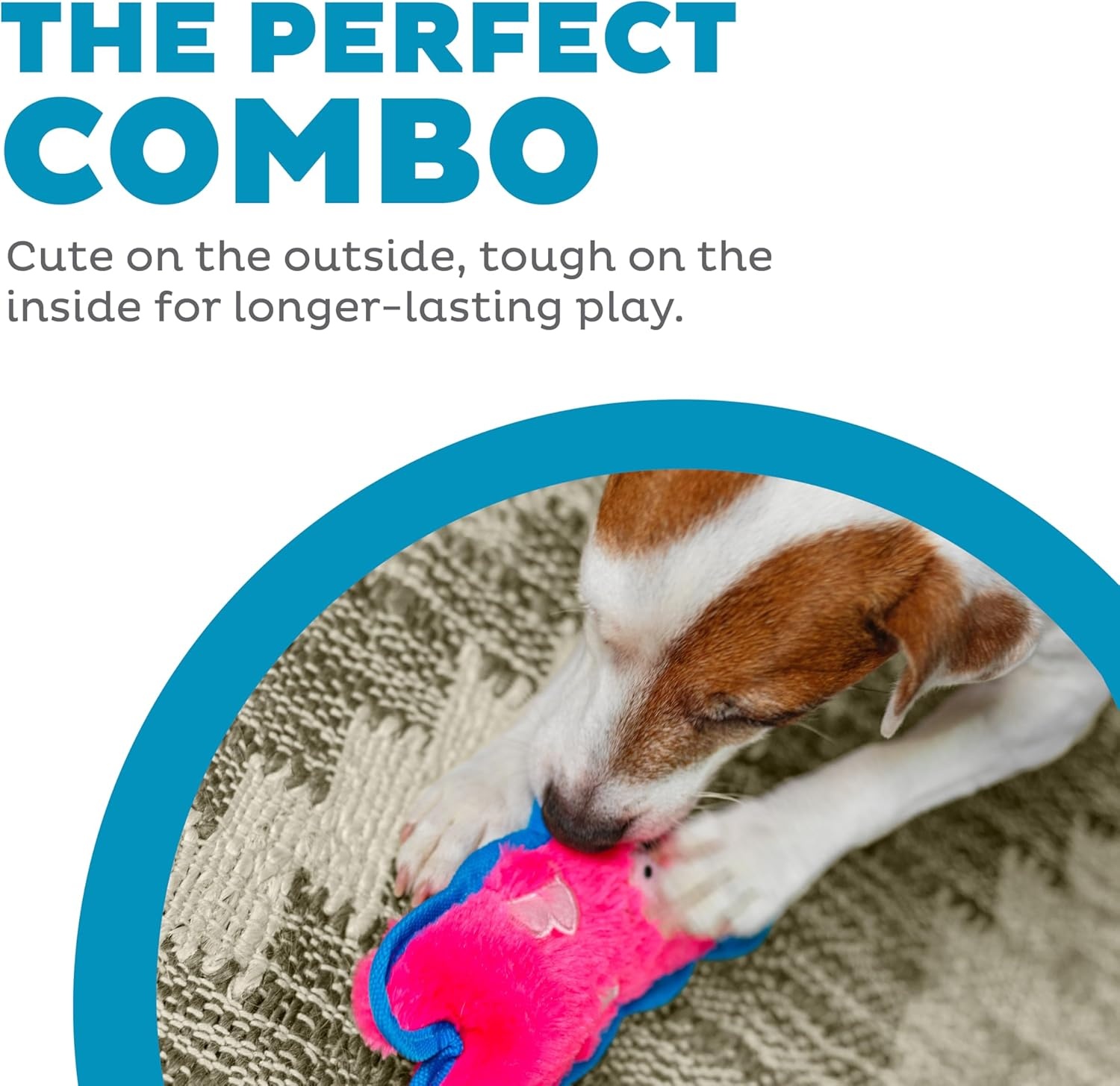 image:imageOutward Hound Durablez Minis Squeaky Plush Dog Toy No Stuffing for Less Mess Interactive amp Tough Jumbo Squeaker Puppies amp Small Dogs Fox 63Pig