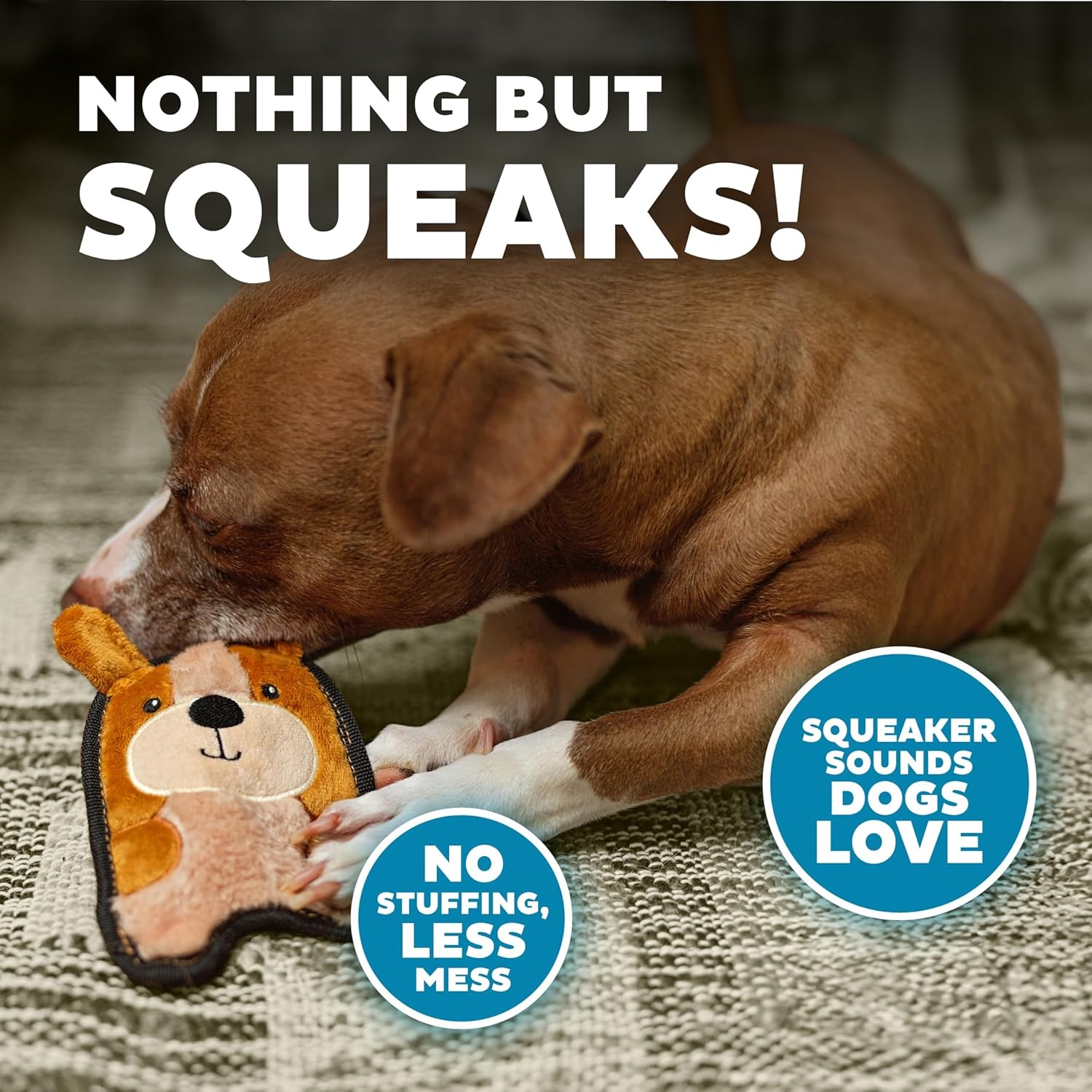 image:imageOutward Hound Durablez Minis Squeaky Plush Dog Toy No Stuffing for Less Mess Interactive amp Tough Jumbo Squeaker Puppies amp Small Dogs Fox 63Puppy