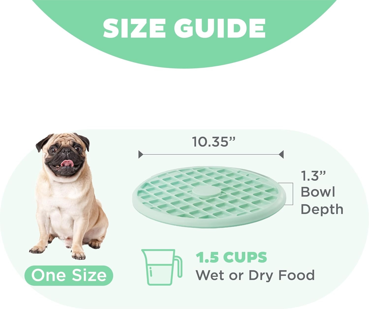 image:imageOutward Hound Fun Feeder Wobble SloBowl Slow Feeder Dog Bowl OneSize MintMint