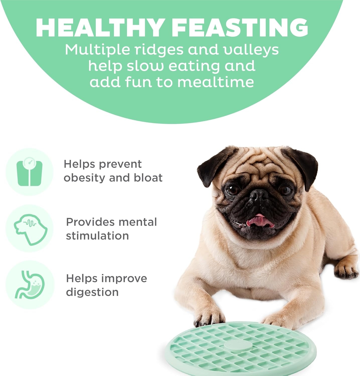 image:imageOutward Hound Fun Feeder Wobble SloBowl Slow Feeder Dog Bowl OneSize MintMint