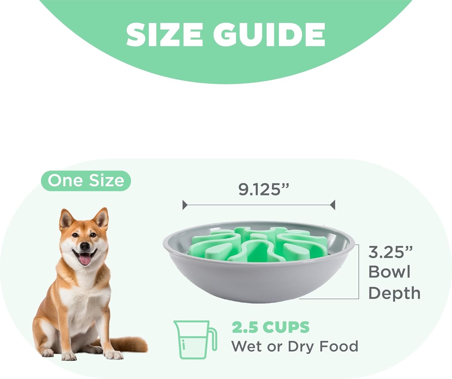 image:imageOutward Hound Fun Feeder Wobble SloBowl Slow Feeder Dog Bowl OneSize MintMint