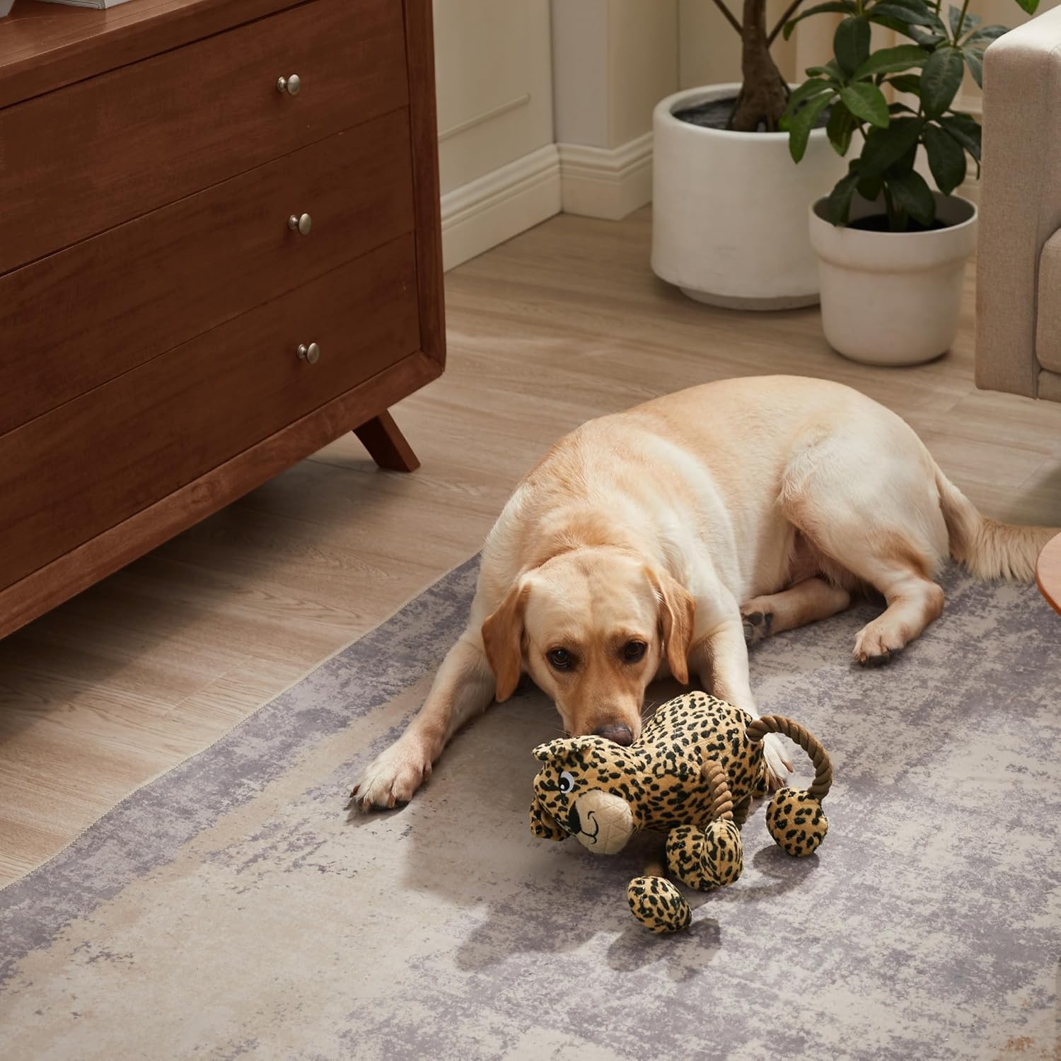 image:imageOutward Hound Xtreme Seamz Alligator Squeaky Dog Toy Reinforced Dense Stuffing Plush ToyLeopard Tuggy