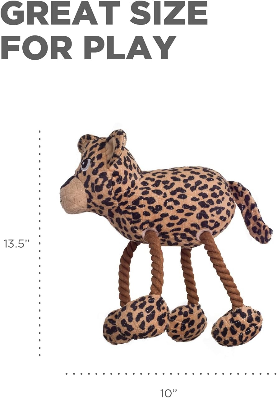 image:imageOutward Hound Xtreme Seamz Alligator Squeaky Dog Toy Reinforced Dense Stuffing Plush ToyLeopard Tuggy